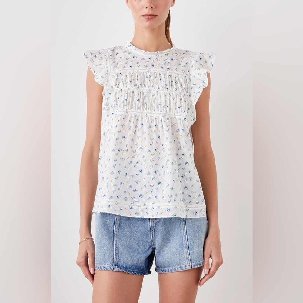 Rails Filomena Top Bluebell Eyelet - NWT- XS